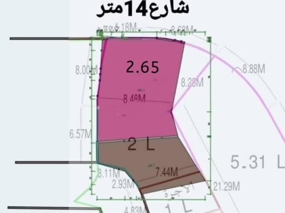 قطعة ارض عرطة